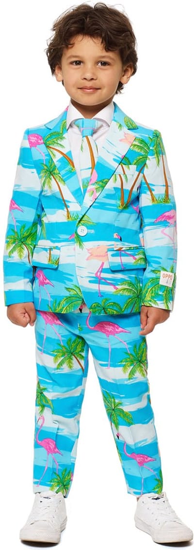 OppoSuits Flaminguy - Jongens Pak - Kostuum - Carnavalskleding - Gekleurd - Carnaval - Maat 92/98