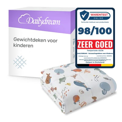 Dailydream - Verzwaringsdeken kind - 90x120cm - 2,5 kg - Ocean - Katoen - weighted blanket