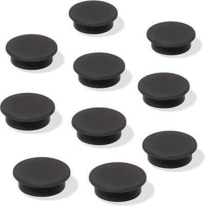 Sigel magneten - meet up - voor whiteboard - 25mm - 10 stuks - zwart - SI-MU196