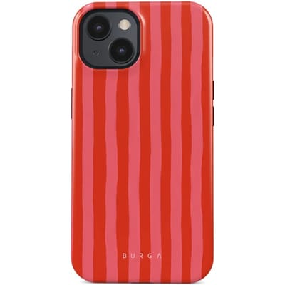 Burga Tough Backcover geschikt voor MagSafe geschikt voor iPhone 15 - Pomegranate