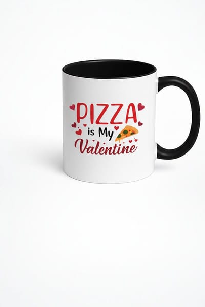 Pizza is My Valentine Mok | Valentijnsdag Cadeau | Grappige Koffiemok | Liefde voor Pizza