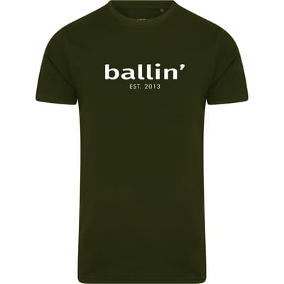 Ballin Est. 2013 - Heren Tee SS Tapered Fit Shirt - Groen - Maat S
