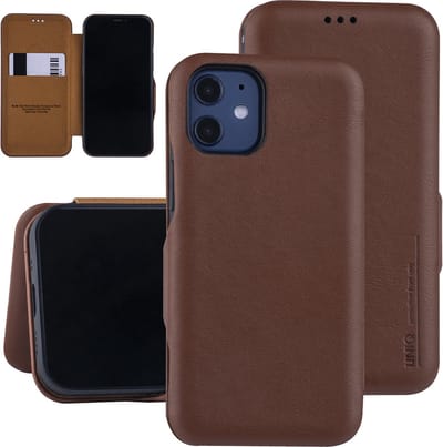 UNIQ Accessory Bruin hoesje iPhone 12 Mini - Book Case