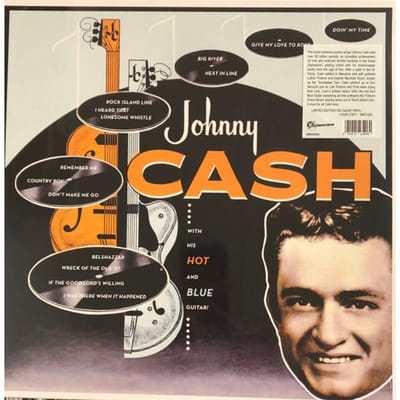 LP Plaat JOHNNY CASH Met Zijn Hete En Blauwe Gitaar Helder DMOO020 Destination Moo 2022 Europa CountryFolk orange