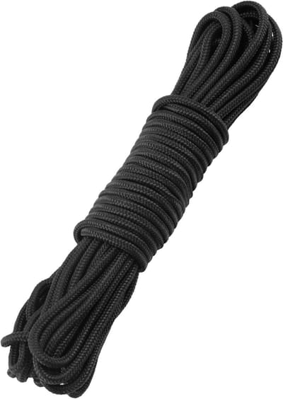 4mm nylon touw 15m zwart - Sterk en duurzaam touw voor klussen, camping en outdoor activiteiten