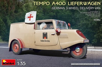 MiniArt Modelbouwpakket Militaire voertuigen - 35382 German Tempo A400 Lieferwagen Plastic - 1:35 - Modelbouw