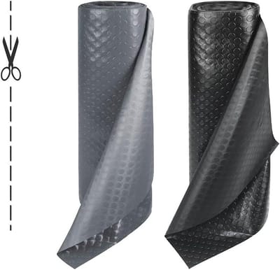 Vloerbedekking Rubber Rol - Werkmat Antislip - Industrieel Gebruik - Schokabsorberend PVC - 1.8 mm dikte - Grijs