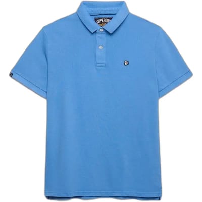 Superdry Vintage Destroy Korte Mouw Poloshirt Blauw S Man