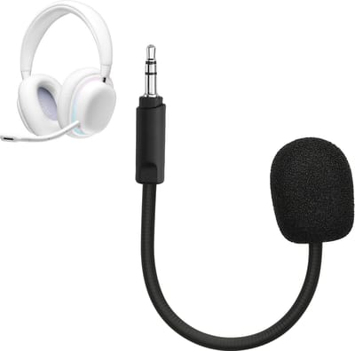 kwmobile microfoon voor gaming headset - geschikt voor Logitech G735 - 16 cm - In zwart
