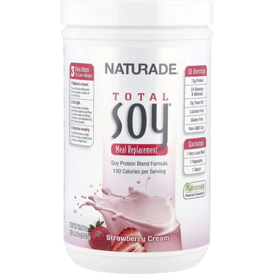 Total Soy®, Maaltijdvervanger, Aardbeienroom, 507G (1 pond 1,88 ons)