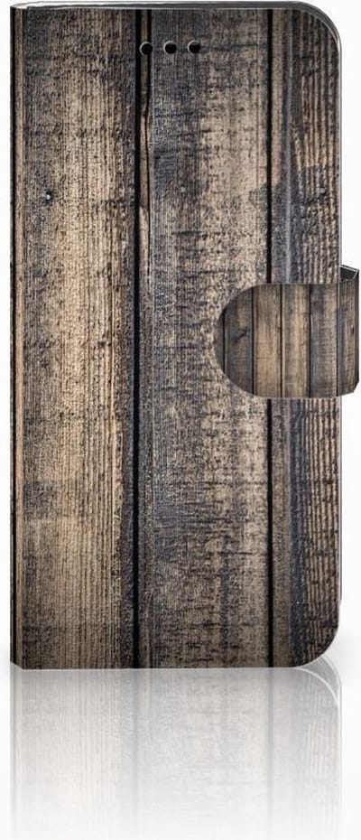 Huawei P10 Lite Book Style Case Steigerhout