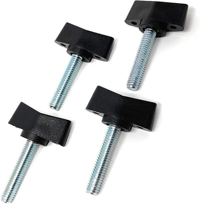 Allecto - Vleugelschroef - Kunststof - 4x Vleugelschroeven - M5 x 39 mm - Stevig en duurzaam - Voor diverse toepassingen
