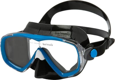 Duikmasker van premium siliconen - Uniseks voor volwassenen - Zwart/blauw - Eenheidsmaat