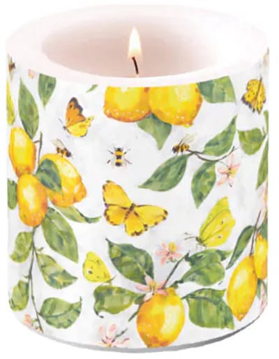 Ambiente - Kaars - Small - Fresh Lemon - 35 branduren