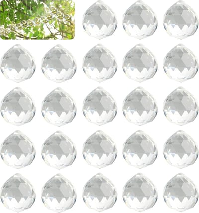 23-delige Crystal Sun Catchers Set met 30mm Helder Kristal voor Raamdecoratie, Fotografie en Tuinversiering