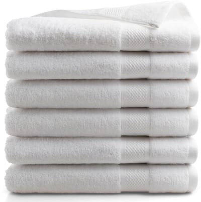 Dailygoods- Badhanddoekenset 6-delig - 100% Katoen - 500 g/m² - Zacht - Oeko-Tex-gecertificeerd - Huidvriendelijk - Praktische ophanglus - Handdoeken