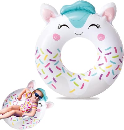 Zwemringen voor Kinderen 6-12 Jaar, Opblaasbare Donut Zwemband, 76 cm Eenhoorn Zwemfloat, Zomer Zwemaccessoires en Strand Speelgoed