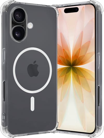 Hoes - Geschikt voor Apple iPhone 17 - Magsafe Compatible - Sterk & Shockproof - Back Cover - Shock Proof Case - Telefoon Hoesje Shockproof - Transparant