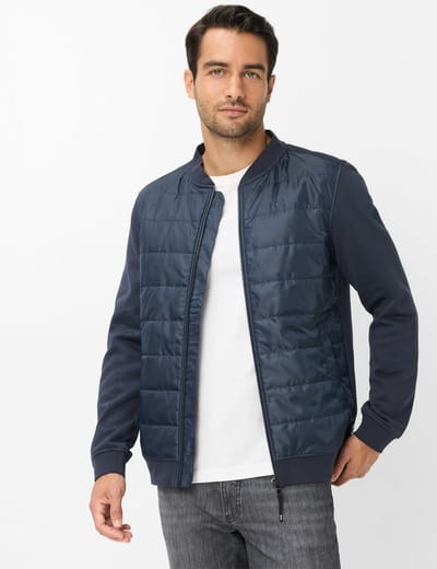 Brax Heren Sweatvest  Style SKY night blue, donkerblauw, maat M