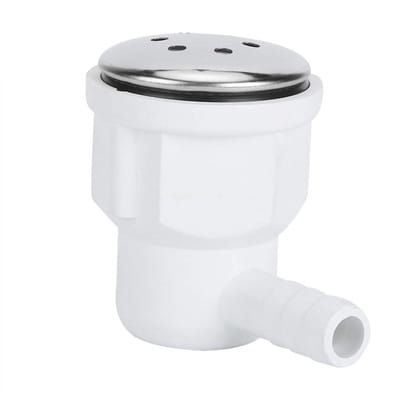 Dailygoods- Luchtmondstuk 9-gats - Accessoire voor Hydrotherapie - Kunststof/Roestvrij Staal - Diameter 11 cm - Hoogte 5 cm - Uniek Beschermingsontwerp - Badkuipmondstuk