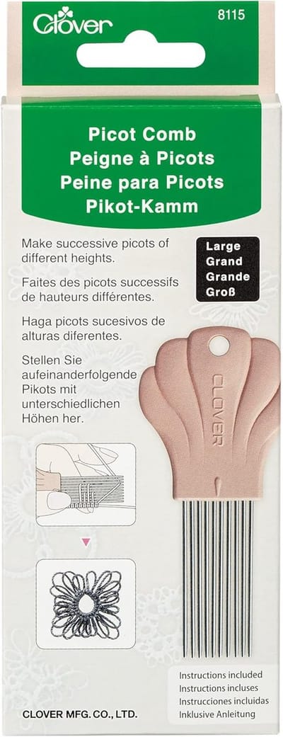 Picot Kam - Haarkam Stylingkam - Haar Stijlen - 10 Verschillende Hoogtes - 12.7 cm - Taupe