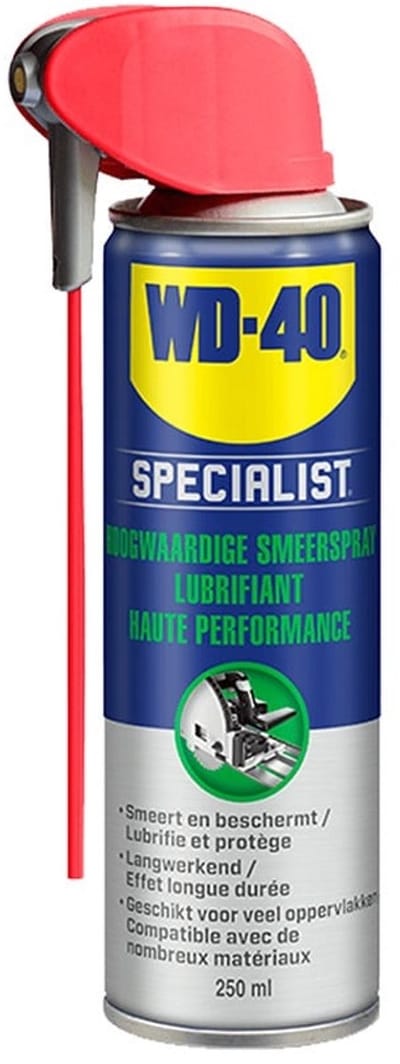 WD-40 Specialist® Smeerspray met PTFE - 400ml - Smeerolie - Smeermiddel - Voor gereedschap en machines