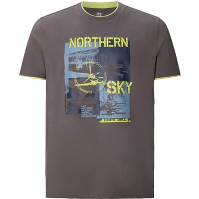 Jan Vanderstorm herren T-Shirt - 52/54 - grijs - Plus Size