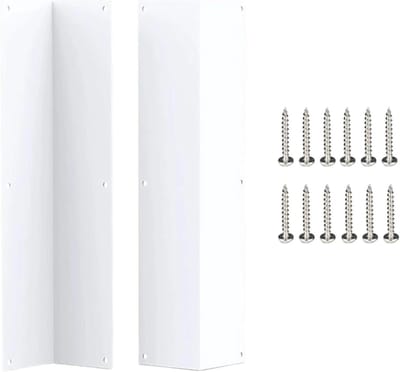Hoekbescherming Muur - Randbescherming Set - Schade Voorkomen - Schokabsorberend Ontwerp - 2 Stuks - Wit