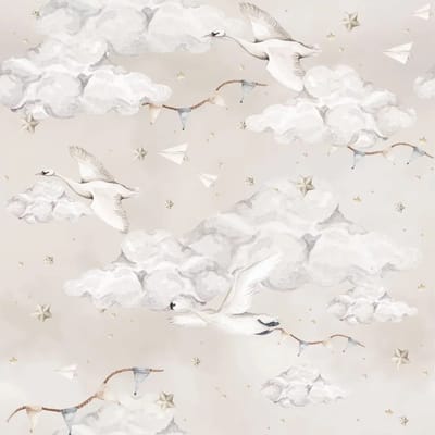 Baby behang Dekornik Magic Swans