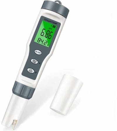 Geschikt voor PH-metertester, 3-in-1 elektronische zwembad-PH-tester, TDS-metertemperatuur, waterkwaliteitstester met LCD-scherm en nauwkeurige aflezing,