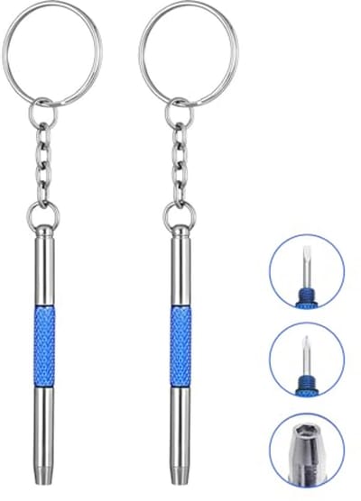 3-in-1 Mini Schroevendraaier Set - Draagbare Reparatiehulp voor Brillen, Sieraden en Horloges