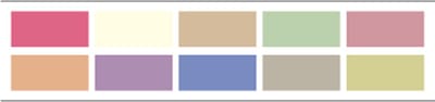 Mixpakket A4 - 110 GM - 10 kleuren a 25 vel (250 vel) - Zoete kleuren - 160031