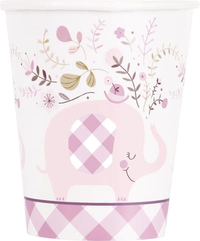 Baby Olifant Bekers Bloemen 266ml 8st