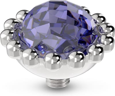 Melano Twisted Bali Facet Steentje Lavender Zilver