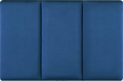 Gestoffeerde wandpanelen Carpino set van 3 fluweel 60x30 cm marineblauw [neu.haus]
