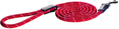 Rogz Rope Lijn Lang Rood - Hondenriem - 180X0.9 cm
