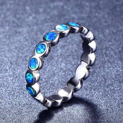 Bague Amour Nouveau Style Tempérament pour Femmes No. 10 gray