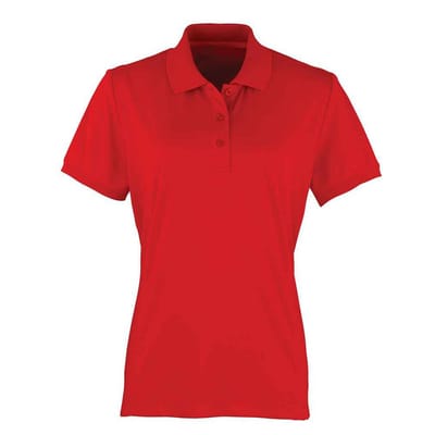 Premier Dames/Dames Coolchecker Poloshirt (Rood)
