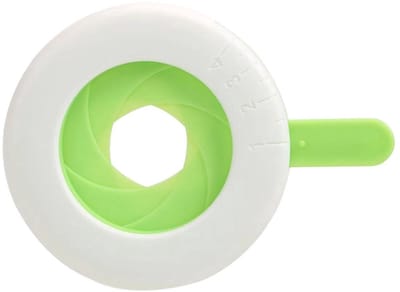 Scoby - Universele Spaghettimeter - Pastameter - Pasta-portie Maat - Pasta Portioner - 12x5 cm - Groen/Wit