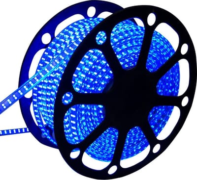 LED lichtslang blauw | 230V AC - 7W - 60 LED's/m | sproeidicht IP65 | 50 meter
