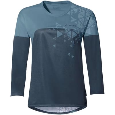 Vaude Bike Moab V T-shirt Met Lange Mouwen Blauw 36 Vrouw