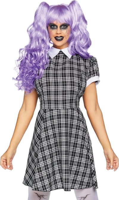 Damesjurk Leg Avenue Plaid Babydoll