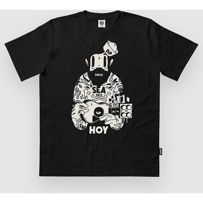 The Dudes Captain Classic Standard T-Shirt zwart
