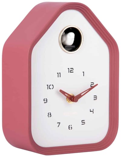 Karlsson Wandklok Reina Cuckoo - Bordeaux - 7.4x14.4x20.4cm - Wandklok Modern