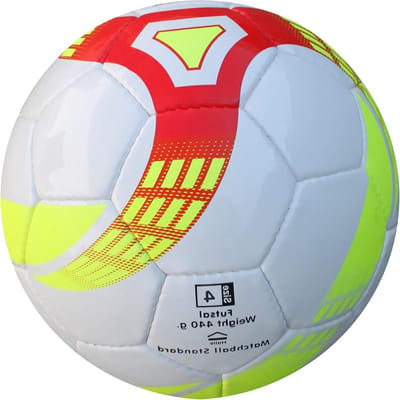 Futsal Bal - Zaalvoetbal Bal - Sporten Binnen - Gereduceerd Terugspringgedrag - Maat 4 - Wit