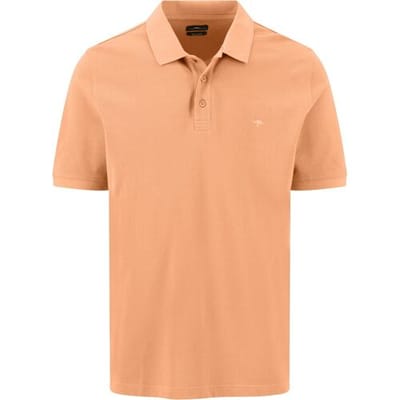 Fynch-Hatton Polo New Solid Piqué 2-Ply Cotton Tangerine / male
