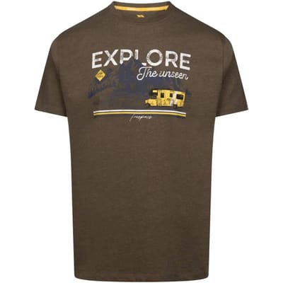 Trespass Heren Thelon Bedrukt Casual T-shirt (Moeras-Marl)