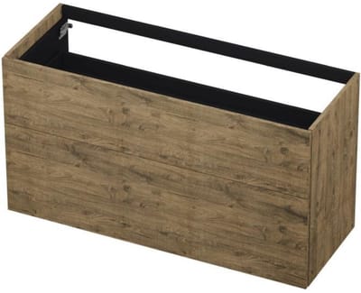 INK - Onderkast 2 Laden Push To Open 65cm Hout Decor - 1200x450x650 Mm - Naturel Eiken