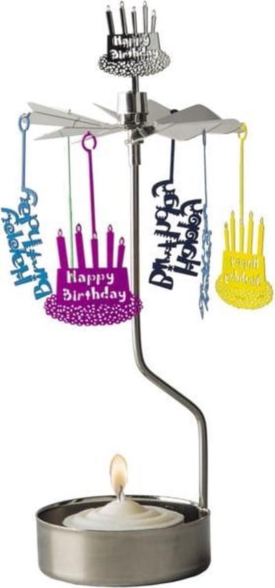HAPPY BIRTHDAY ROTARY CANDLE - PLUTO PRODUKTER