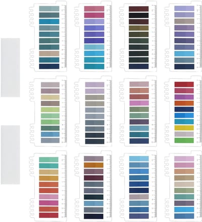 Dailygoods - 2400 Stuks Zelfklevende Notities & Tabs - Gekleurde Plakstrips voor Kantoor en School